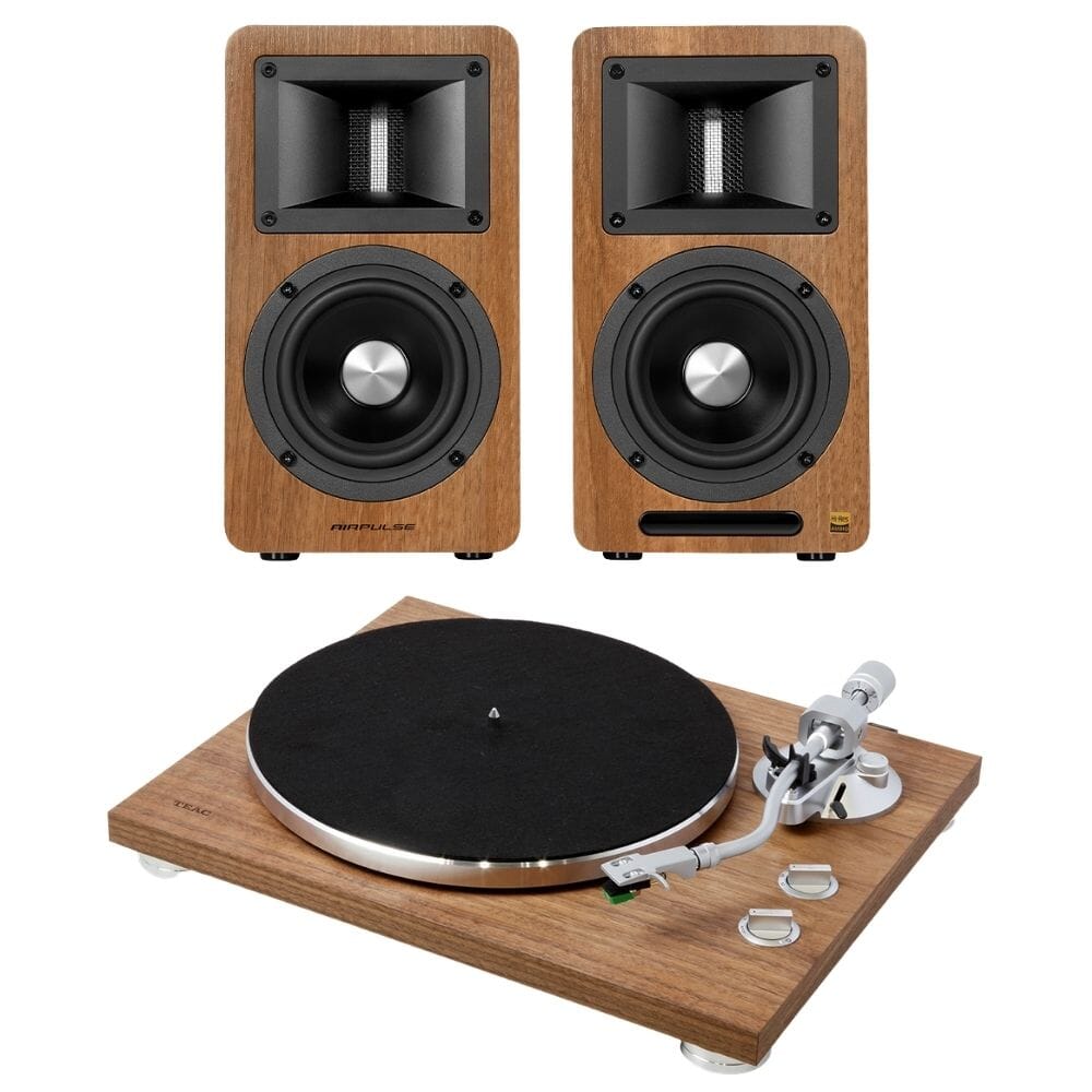 Airpulse A80 & TEAC TN-400BT-X Turntable & Speaker Bundle