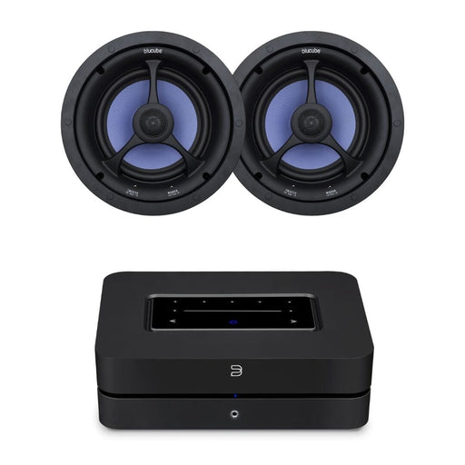 Bluesound Powernode + Blucube BCK65 6.5" Ceiling Speakers In Ceiling Speaker Systems Bluesound One Pair 