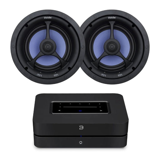 Bluesound Powernode + Blucube BCK80 8" Ceiling Speakers In Ceiling Speaker Systems Bluesound One Pair 