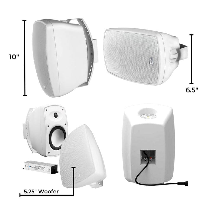 OSD Audio 5.25" Active Bluetooth Outdoor Speakers (Pair) Outdoor Speaker Systems OSD Audio 