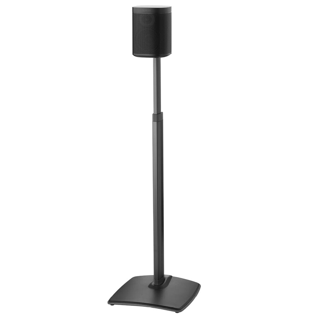 SANUS WSS21 Wireless Speaker Stand designed for Sonos One, Sonos One SL,  Play:1 and Play:3 - Single - Black