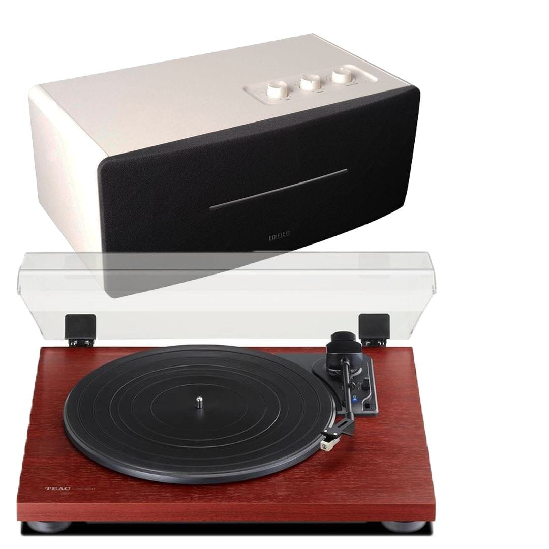 Edifier D12 & TEAC TN-180BT Bluetooth Turntable with Speakers